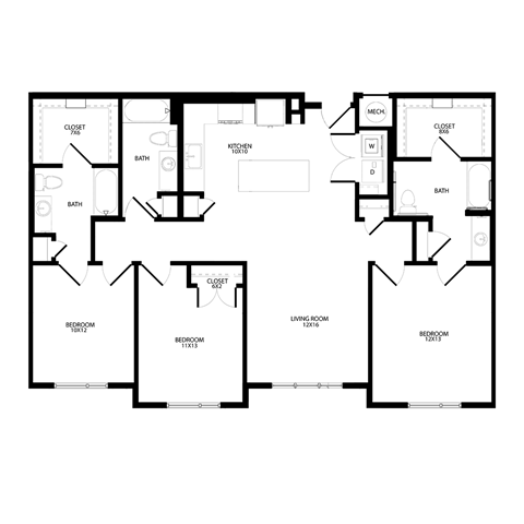a floor plan of a home with several different floors